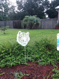 Metal Tiger - Yard Stake - Metal Wall Art