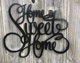 Home Sweet Home Word Art - Metal Wall Decor