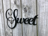 Sweet Dreams Metal Art - Word Art - Metal Wall Decor