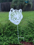 Metal Tiger - Yard Stake - Metal Wall Art