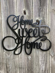 Home Sweet Home Word Art - Metal Wall Decor
