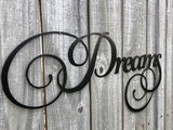 Sweet Dreams Metal Art - Word Art - Metal Wall Decor