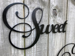 Sweet Dreams Metal Art - Word Art - Metal Wall Decor