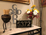 House Number Sign - Metal Wall Decor