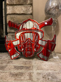Firefighter Wall Art - Translucent Red Finish