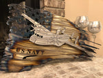 Tattered American Flag - Navy C2 Greyhound Edition