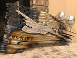 Tattered American Flag - Navy C2 Greyhound Edition