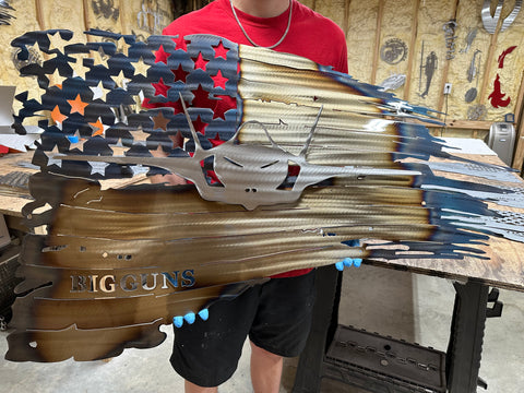 Tattered American Flag - F35 Lightning Edition