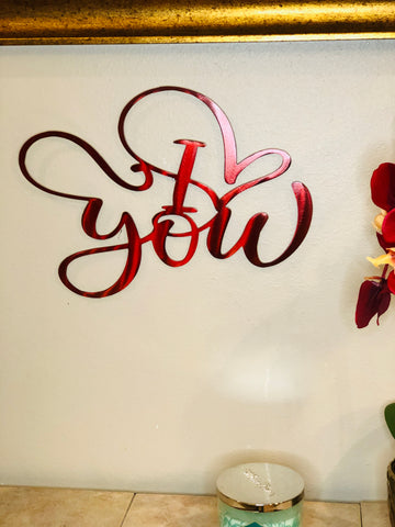 I Love You Sign - Metal Wall Decor