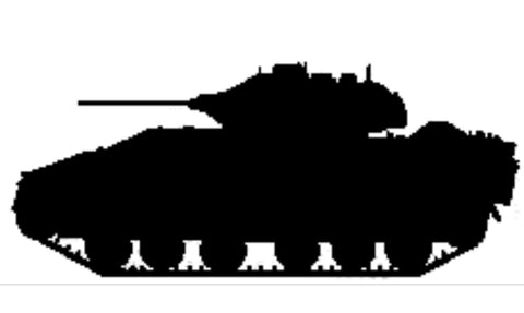 Tattered American Flag - M2  Bradley Fighting Vehicle