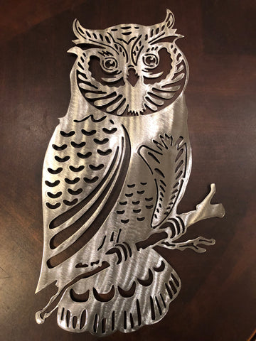 Owl Metal Art - Metal Wall Decor