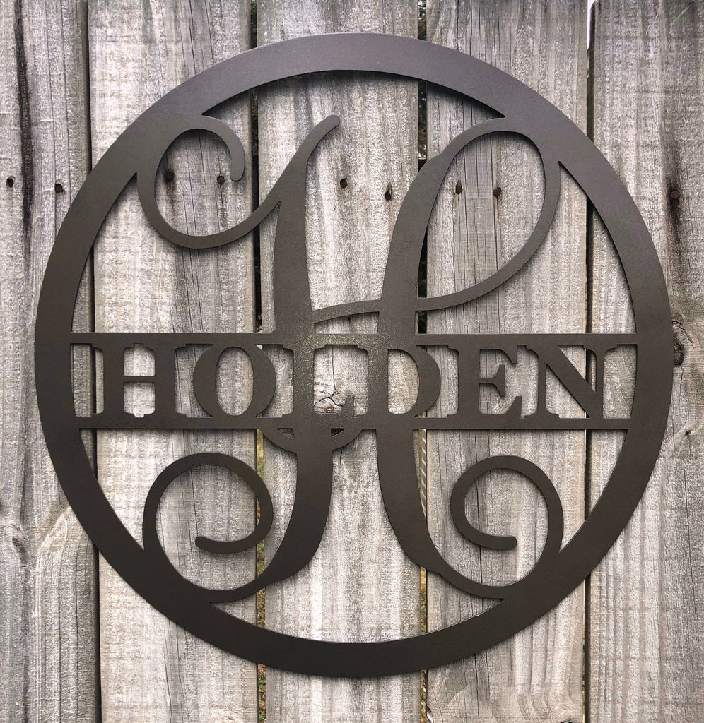 Metal Signs Local Custom Metal Signs | Monogram Wall Decor | Metal Wall Art – Mind ...