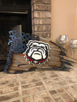 Tattered American Flag - Georgia Bulldogs Logo