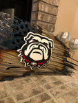 Tattered American Flag - Georgia Bulldogs Logo