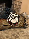 Tattered American Flag - Georgia Bulldogs Logo