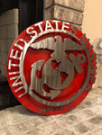 USMC | Marine Corps Logo | Metal Art | Military