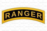 Tattered American Flag - Ranger Tab Edition