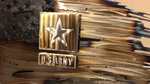 Tattered American Flag -  Army Logo Edition