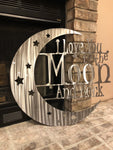 Love You to the Moon and Back - Metal Wall Decor