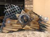 Tattered American Flag - Peace Officers Research Association of California