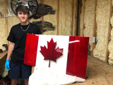 Canadian Flag -3D Maple Leaf