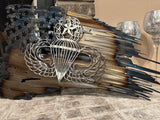 Tattered American Flag - Master Parachutist Edition