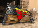 Tattered American Flag - Marine Aviation - USMC