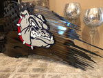Tattered American Flag - Gonzaga Bulldogs Logo