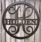 Custom Metal Signs | Monogram Wall Decor | Metal Wall Art