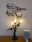 Love is Patient - Love is Kind - Metal Wall Decor