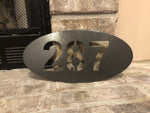 House Number Plaque - Metal Wall Decor