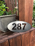 House Number Plaque - Metal Wall Decor