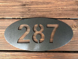 House Number Plaque - Metal Wall Decor